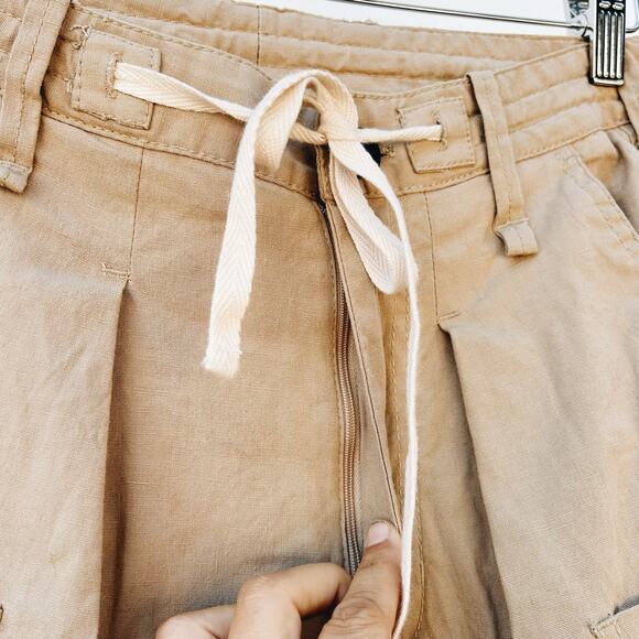 Zara Multipocketed Cargo Khaki Pants - Picture 7 of 10